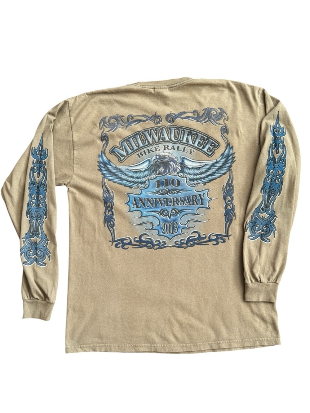 Milwaukee Bike Rally 110th Anniversary Long Sleeve Tribal Bike Shirt